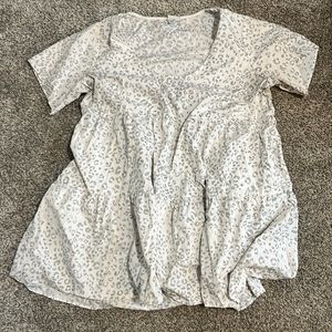 White and black cheetah dress